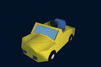 create game ready 3d car models,  low poly vehicles and quality assets for games