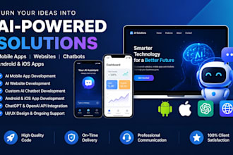do ai mobile app ai website developement ai chatbot andriod ios app developement