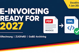 setup german e invoicing in xrechnung and zurgferd for businesses