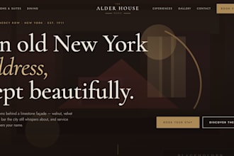 design a luxury hotel website