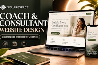 design a squarespace website for coaches and consultants