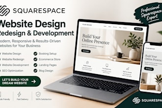 design, redesign squarespace website, build sqaurespace website design