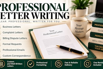 write professional business letters and complaint letters