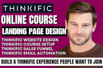 thinkific online course  thinkific landing page thinkific website membership