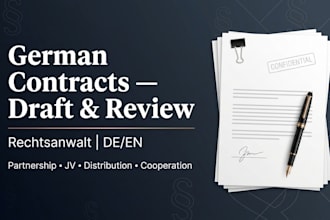 draft or edit your german distribution agreement for commercial success
