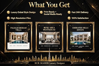 design luxury real estate flyer