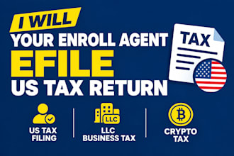 your enroll agent efile US tax return US tax filing llc business tax crypto tax