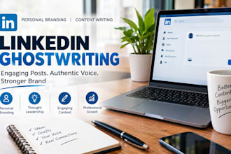 ghostwrite engaging linkedin posts for personal branding