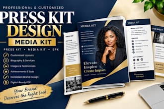 design press kit design media kit artist press kit brand kit epk design
