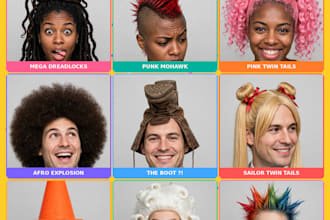 give your photo a hilarious surprise hairstyle makeover