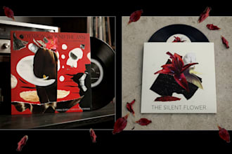 design a unique collage vinyl and album cover art