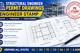 structural engineer permit drawings engineer stamp ca, ohio