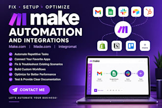 fix setup make com automation, make com, made com, make automation, integromat