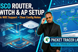 configure cisco routers switches and wireless access points