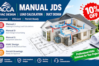 do acca manual jds hvac design load calculation duct sizing manual s permit plan