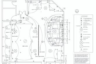 design electrical plans and lighting layouts in autocad and revit