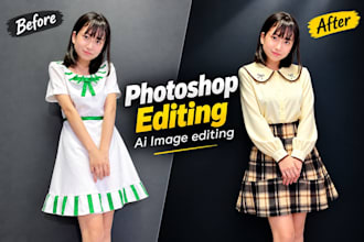 do professional photoshop editing and ai image editing