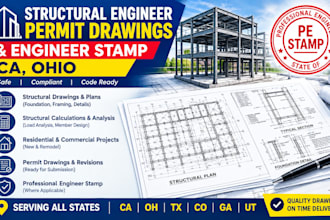 structural engineer permit drawings engineer stamp ca, ohio