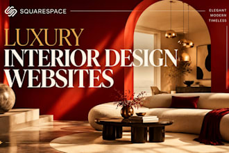 design a luxury squarespace website for interior designers