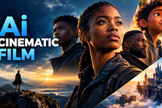 cinematic ai film fantasy ai film, ai film maker, ai film producer for brands