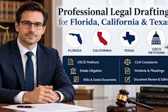 draft florida ca tx uscis petition estate litigation wills and civil complaints