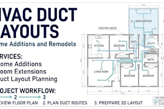 design hvac duct layouts for home additions and remodels
