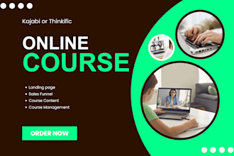 setup kajabi online course, kajabi website, kajabi expert sales funnel