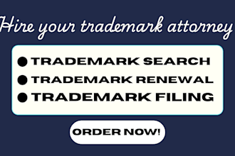 handle US trademark renewal and registration as your trademark attorney