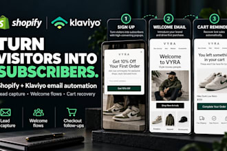 set up shopify klaviyo email marketing and abandoned cart flows