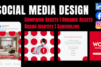 create linkedin social media assets for paid or organic