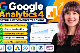 set up google analytics 4 and ecommerce tracking