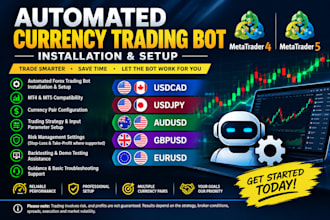install automated currency trading bot usdcad, usdjpy, audusd, gbpusd, eurusd