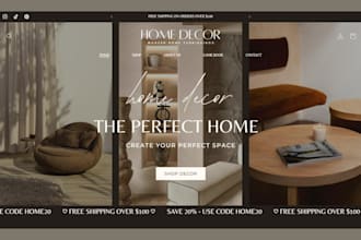design home decor, furniture shopify store furniture website home decor store