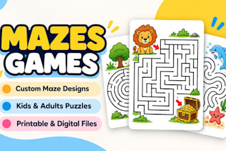 design educational maze worksheets for children and preschool learning