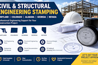 civil and structural engineering stamp maryland colorado alabama georgia nevada