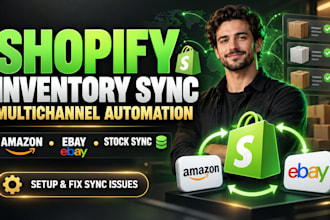 setup shopify inventory sync multichannel automation amazon ebay fix sync issues