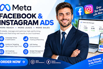 set up and manage facebook ads and instagram ads as your meta ads expert