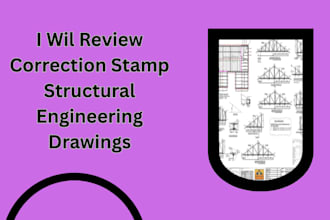 review correction stamp structural engineering drawings
