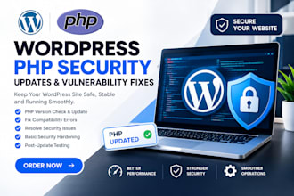 fix PHP website security vulnerabilities, malware, and server issues