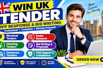 respond to rfp uk tender writing for electrical, cleaning, and homecare tender