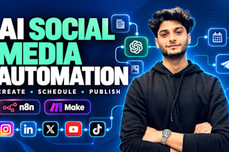 automate your social media with n8n or make