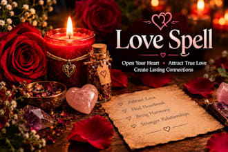 perform a specialized love energy healing and ritual