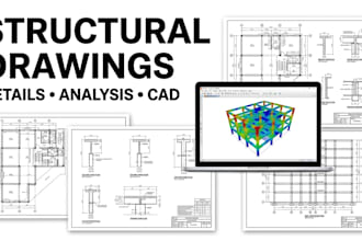 draft structural drawings and assist with sap2000 and hap calculations