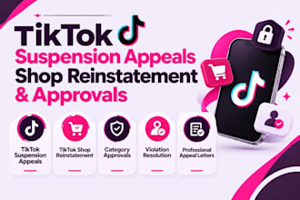 help with tiktok suspension appeals, tiktok shop reinstatement, tiktok approval