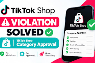 solve category approval violation issue tiktok shop reinstatement
