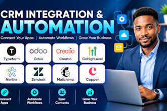 integrate CRM systems and automate workflows using typeform, odoo and mailchimp
