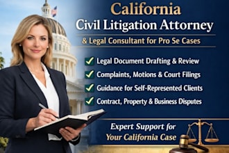 california civil litigation attorney for pro se cases