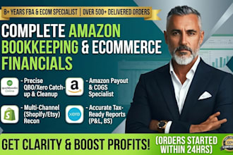 do amazon bookkeeping, shopify bookkeeping and quickbooks online