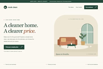 build a responsive landing page with a custom quote calculator