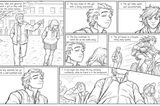 create commercial and advertising storyboards for your brand